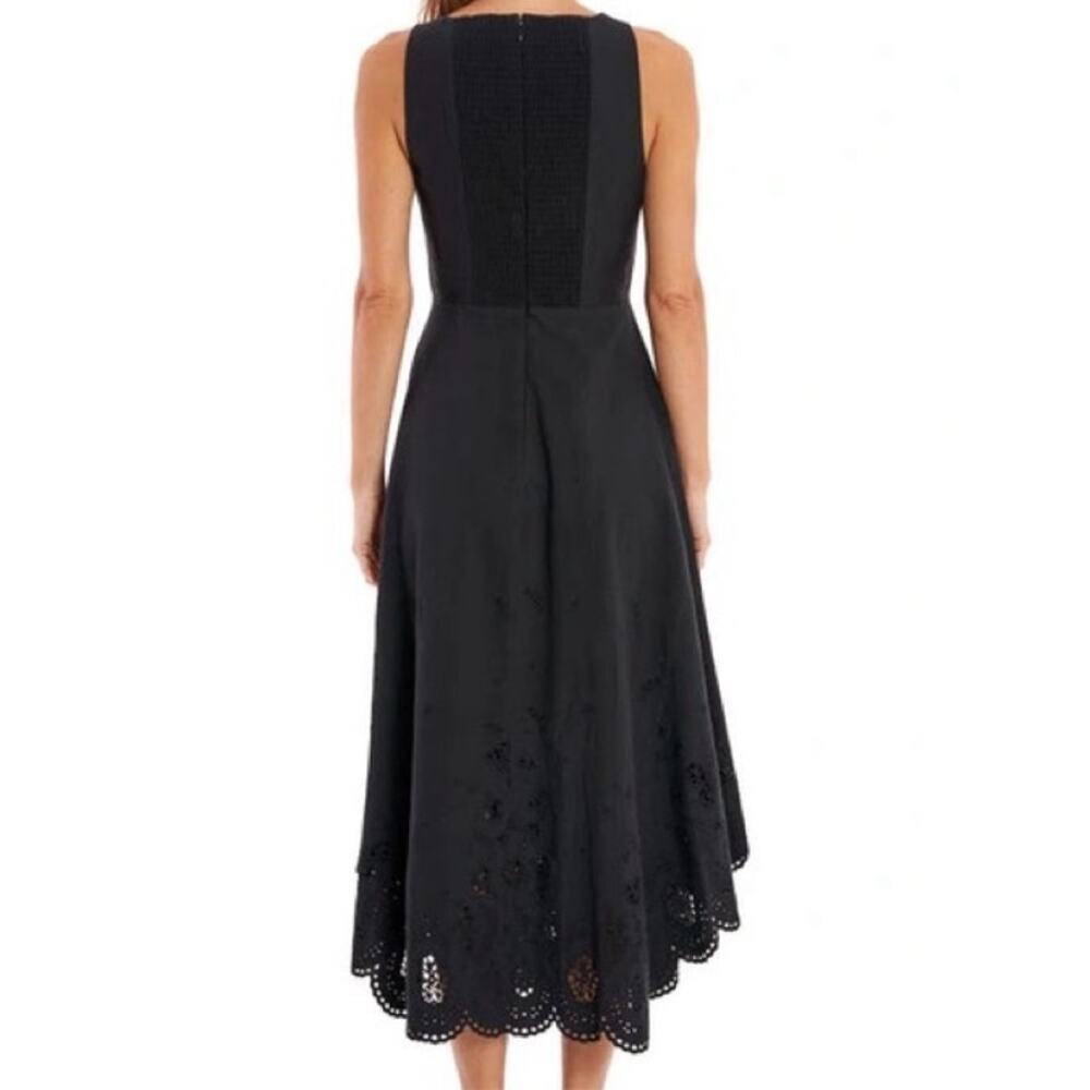 La Ligne Harper Eyelet Cotton Poplin Sleeveless Midi Dress - Size Small NWOT - Picture 7 of 7